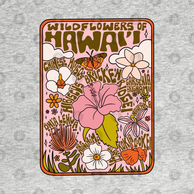 Hawaii Wildflowers by Doodle by Meg